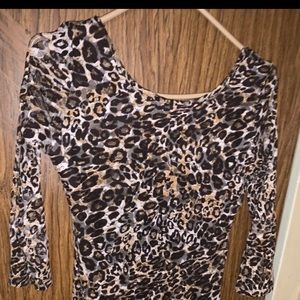 🐅 tiger print mini dress
